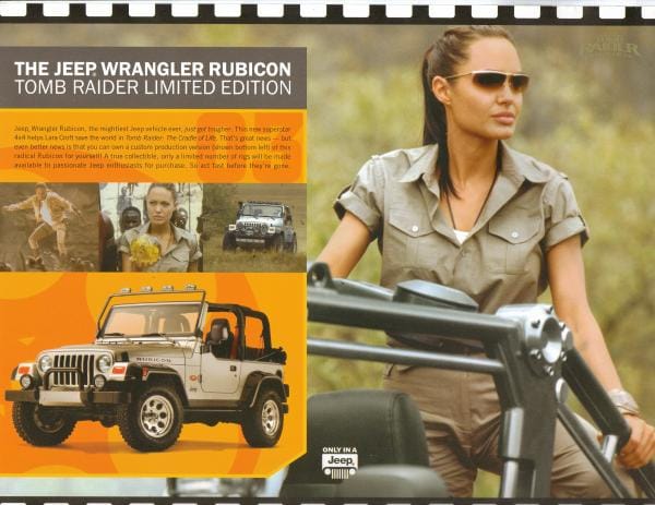 Top 10 Obscure Special Editions And Forgotten Limited-Run Models: Jeep-Eagle Edition, Part II 13 jeep wrangler tomb raider marketing