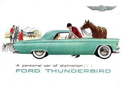 Curbside Classic: 1957 Ford Thunderbird - The Most Perfectly Styled American Car Of The 1950s? 8 1955ThunderbirdAd