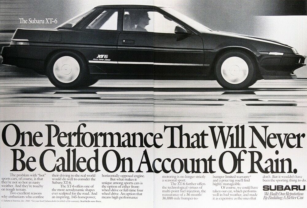Car Show Classic: 1985-90 Subaru XT/Vortex – The Brightest Star In Subaru's Constellation 13 subaru xt6 ad