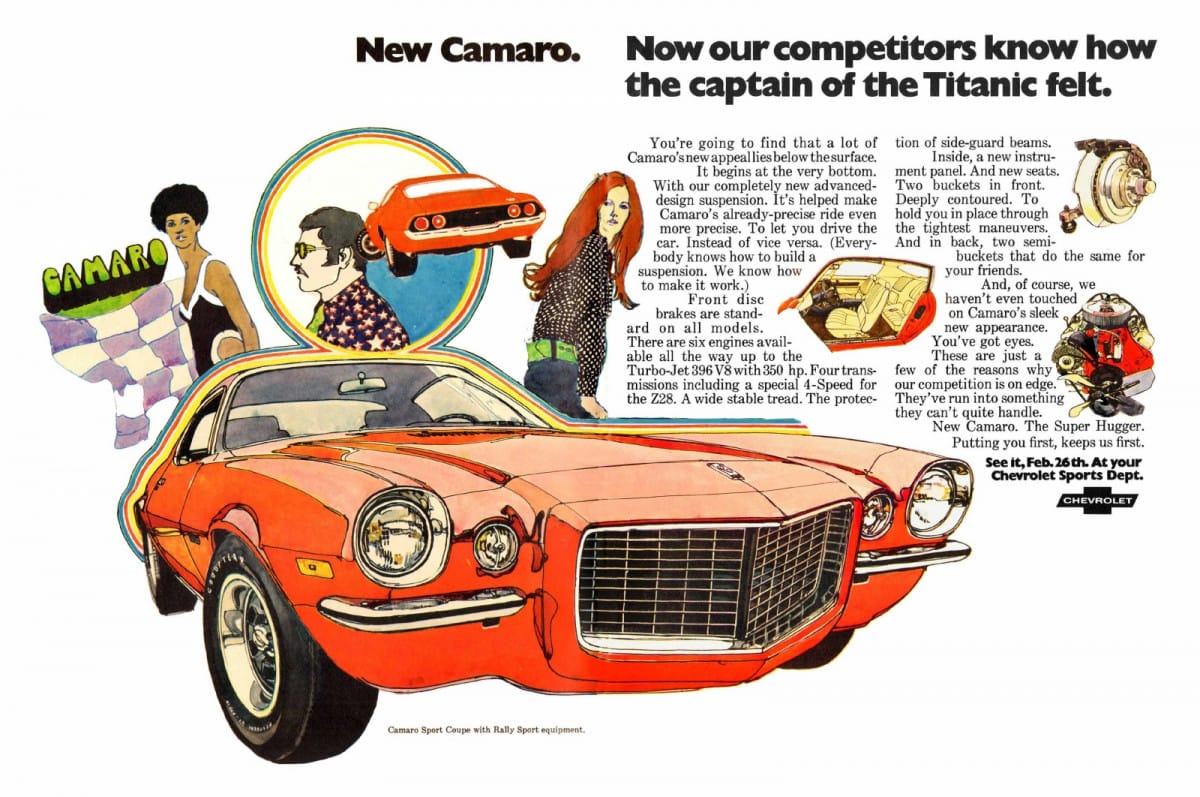 Curbside Classic: 1970 Chevrolet Camaro RS - A Fresh Look 19 1970 Chevrolet Camaro Ad 041
