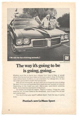 Curbside Classic: 1967 Pontiac Firebird - The Sexy Six 16 1970 Pontiac LeMans ORIGINAL PRINT AD 6