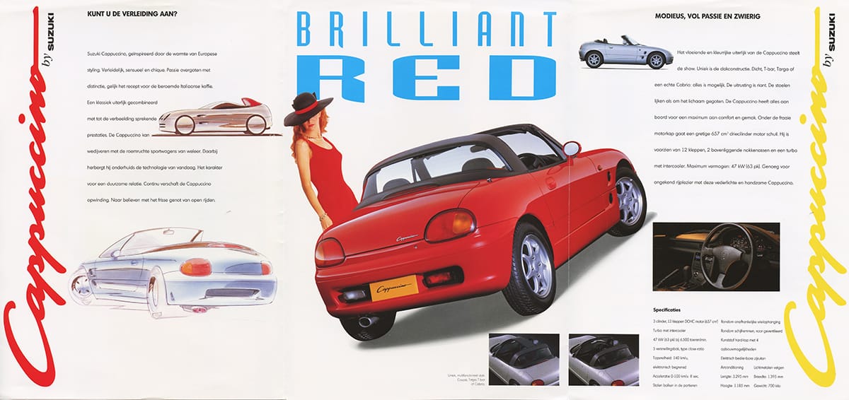 Curbside Find: 1996 Suzuki Cappuccino – Perfect For Cars And Coffee 7 suzuki cappuccino Brochure NL 1994 copy