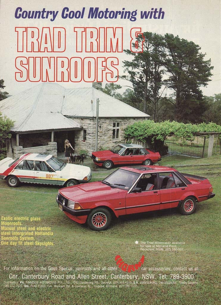 1979 Australian Ford XD Fairmont Ghia: 007 Cars That Never Were 18 sunroof
