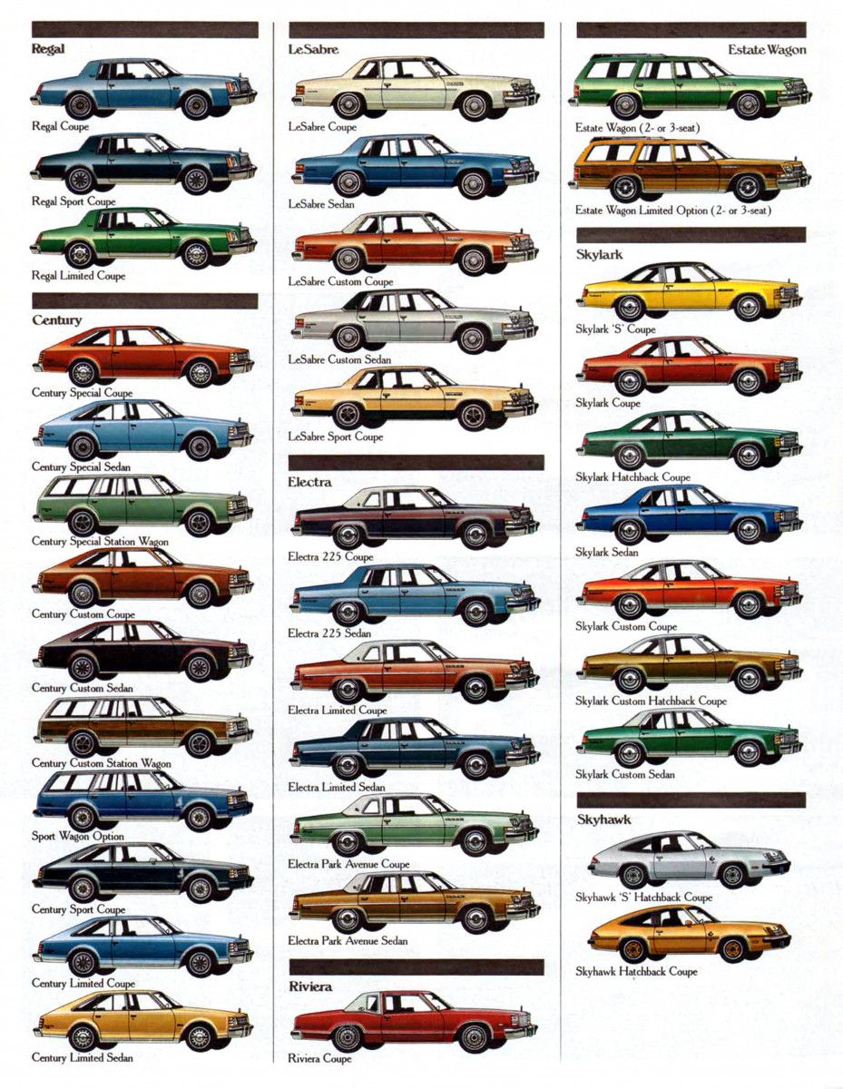 1978 Buick Regal: The Extreme Moderate 19 Brochure 1978 Buick Model Line