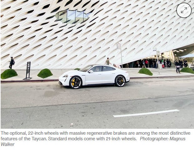 QOTD: What’s Wrong With This Picture? From Bloomberg’s review of the Porsche Taycan