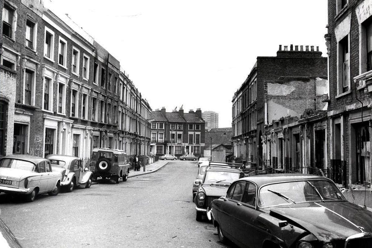 london northKen camelford road looking west 1970