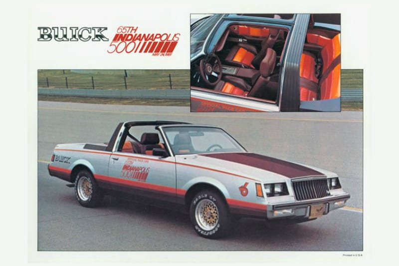 1981 Buick Regal Indy 500 Pace Car: The Real McCoy 6 1981 Buick Regal Pace Car picture CC