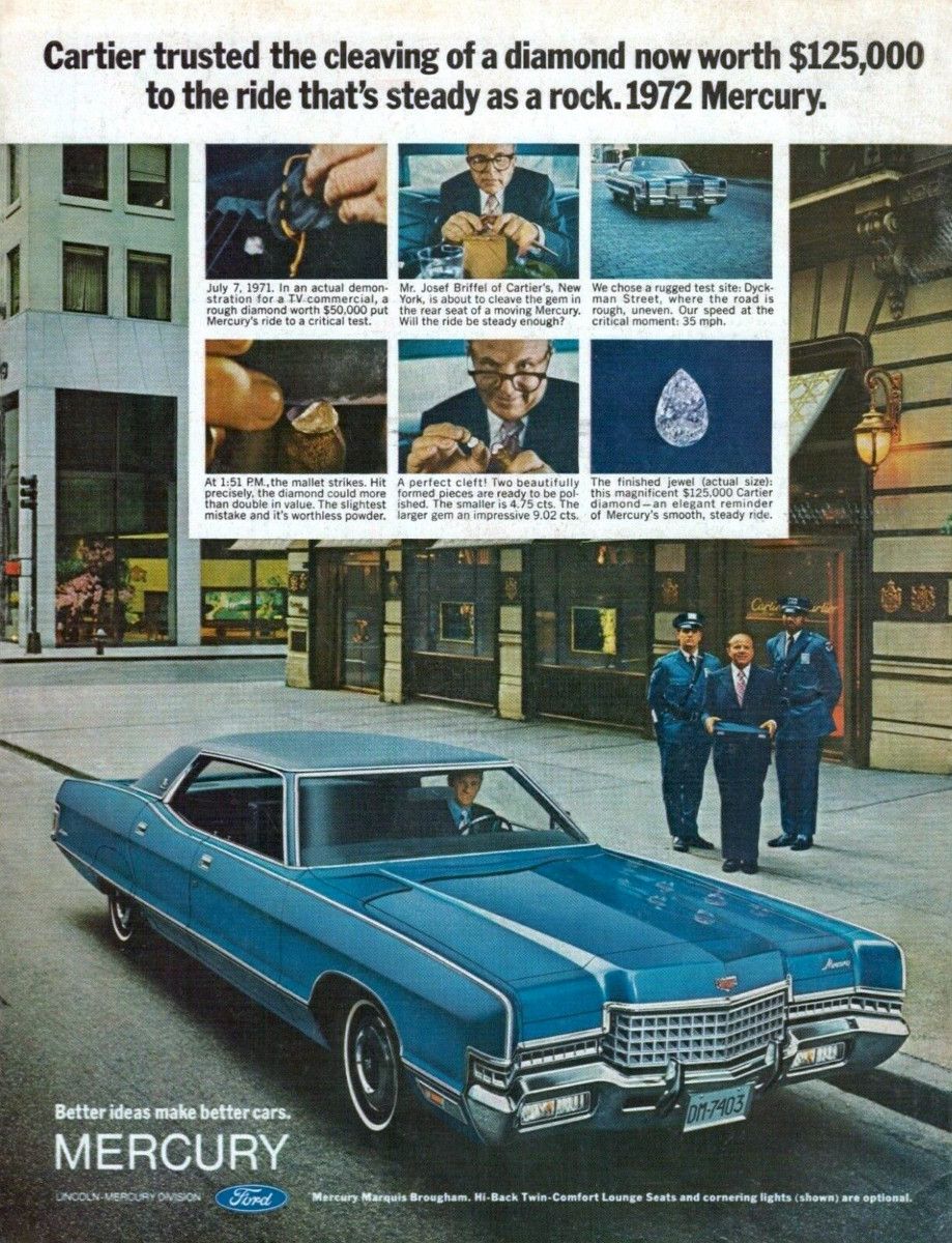 1985 Mercury Marquis: Lesser Nobility 3 Ad 1972 Mercury Marquis