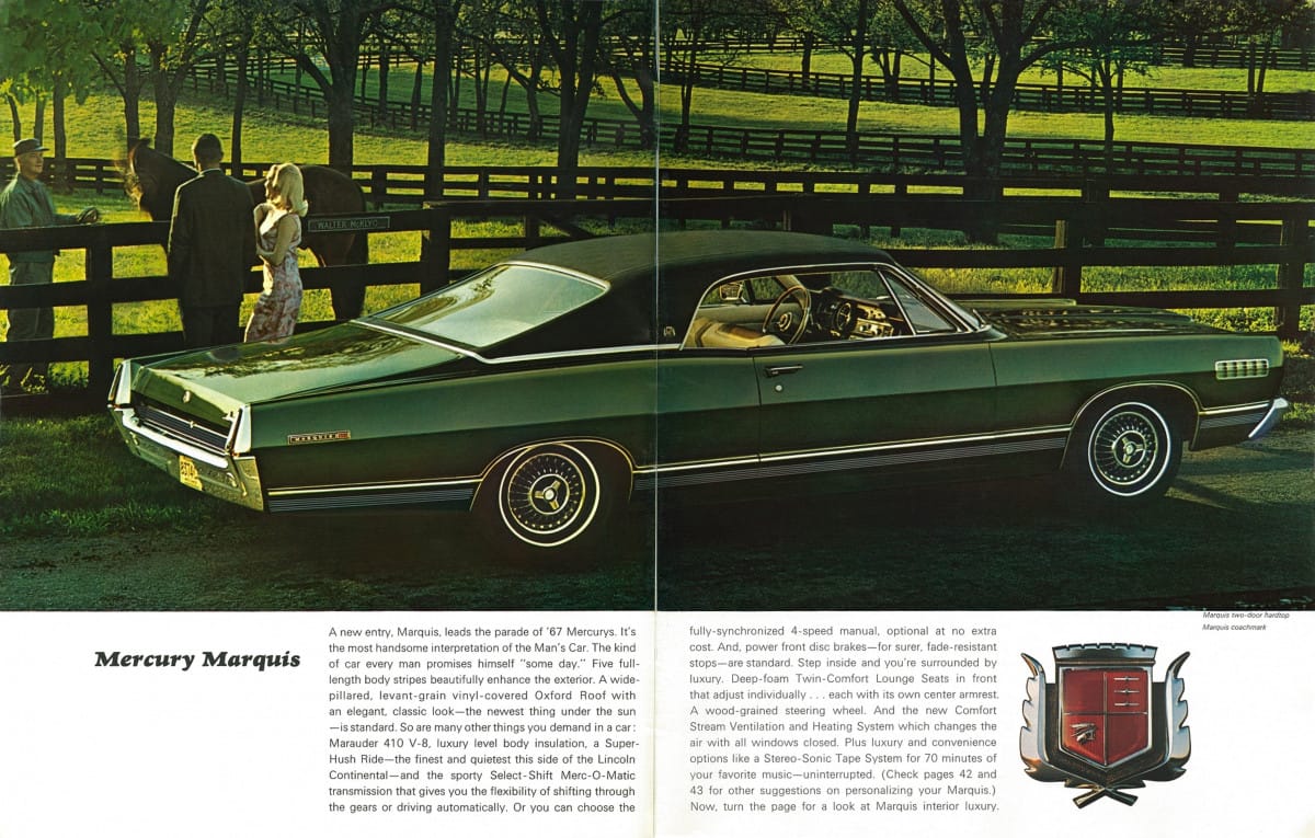 1985 Mercury Marquis: Lesser Nobility 2 Brochure 1967 Mercury Marquis
