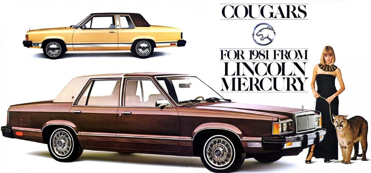 1985 Mercury Marquis: Lesser Nobility 5 Brochure 1981 Mercury Cougar 2