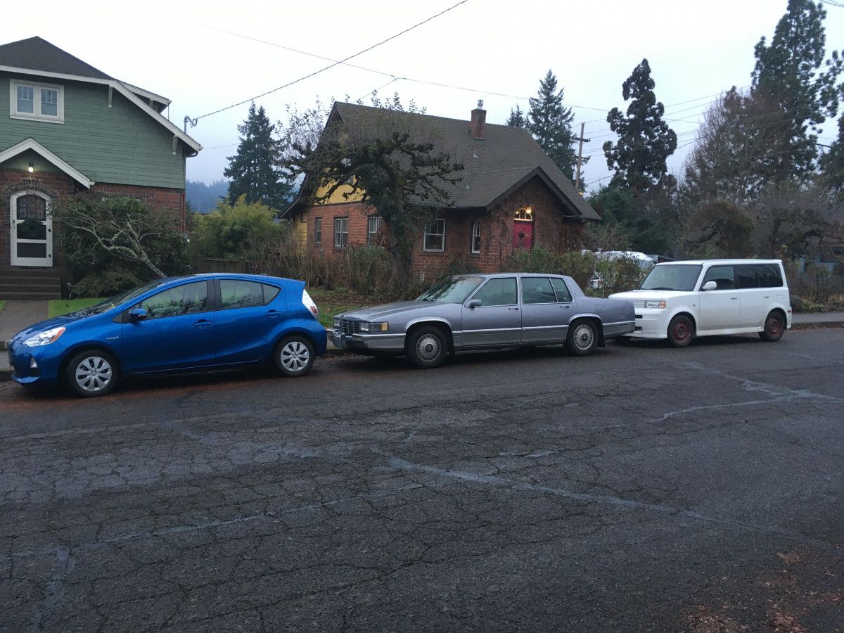 We don’t often get visiting Cadillacs in our part of town, so I decided to document this rather odd assemblage of vehicles. My neighbor’s blue Prius C is heading up [&hellip;]
