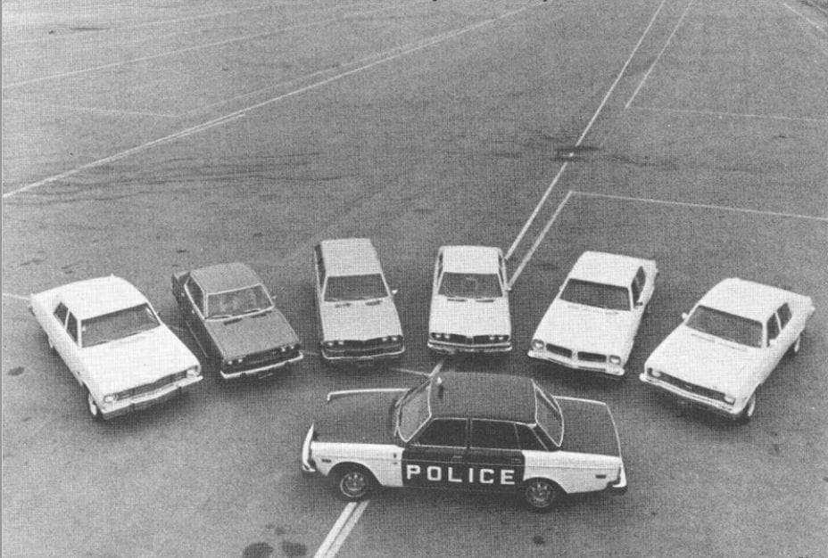 1974 Motor Trend Compact Police Car test