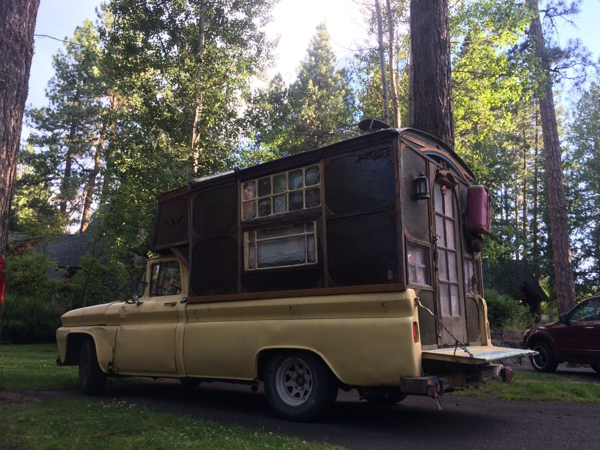 Curbside Find: 1963 Chevrolet Pickup With Home Made Camper - Woodsy 1 CC 395 031