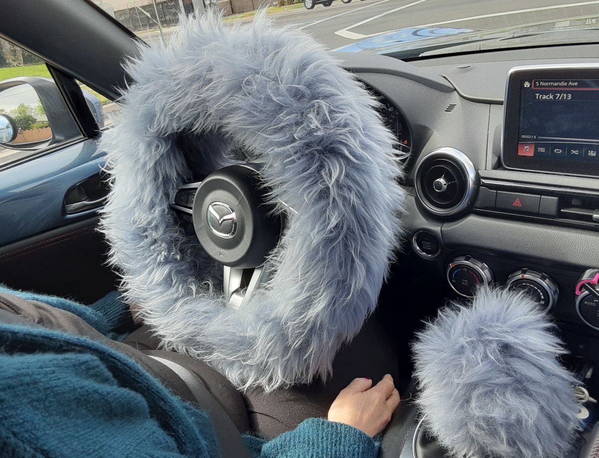 This week I found myself riding shotgun in the wife’s MX-5 RF, and took this photograph. I can’t imagine driving a car with these covers installed.
