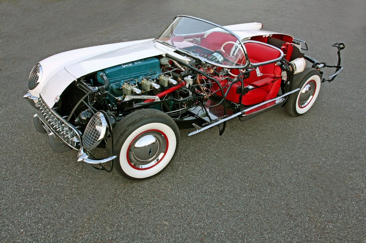 From Powerglide To 3-Speed To 4-Speed - Early Corvette Transmission History 9 1953 Corvette Cutaway
