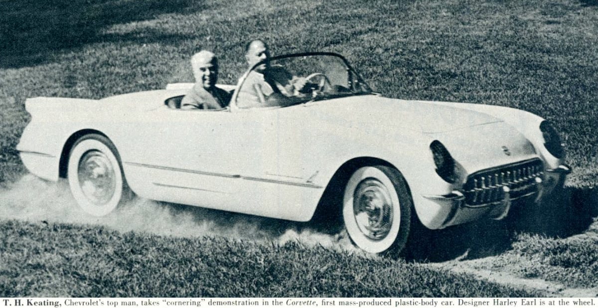 From Powerglide To 3-Speed To 4-Speed - Early Corvette Transmission History 2 Harley Earl and Tom Keating 53Corvette