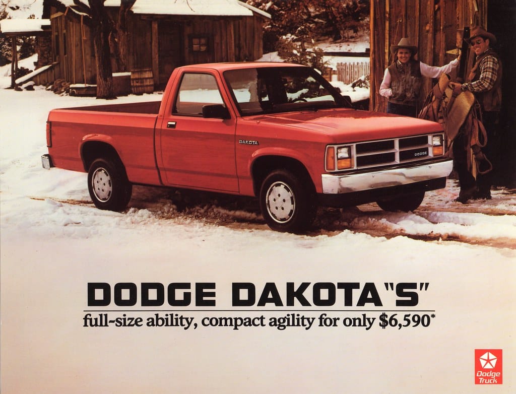 1988 Dodge Dakota: Not Too Big, Not Too Small -- Quietly Defining The Modern Midsize Truck 5 1987 Dodge Dakota S ad 1