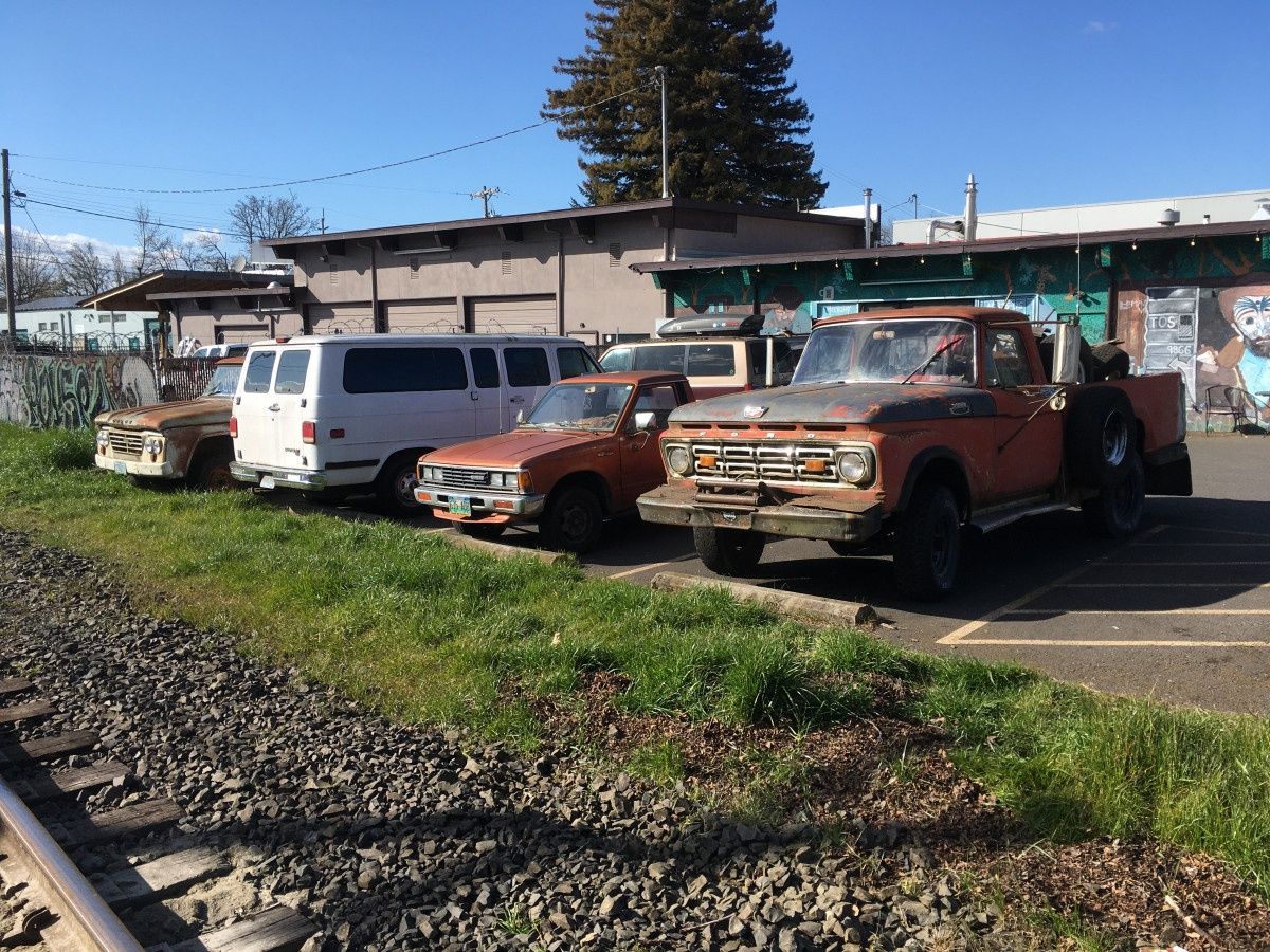 Ran into quite the foursome down at the railroad tracks the other day on our walk. Old trucks, all of them, but some a bit more so than the others. [&hellip;]