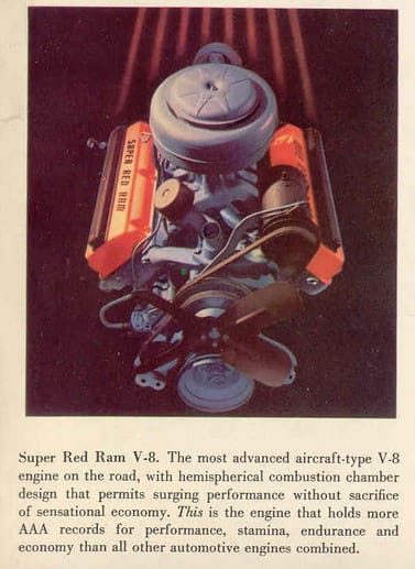 1955 Dodge Coronet - That Thing Got A Hemi, Poly Or Flat Head? 13 Dodge 1955 super red ram V8