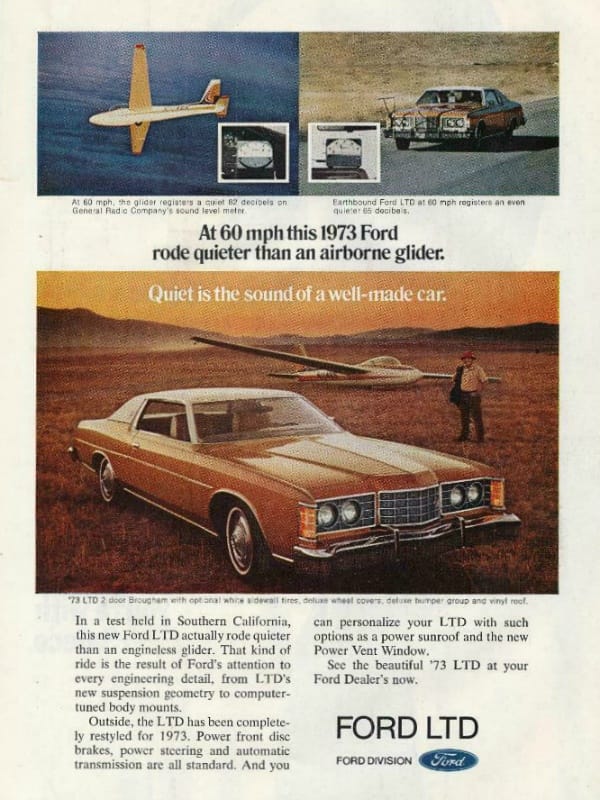 1973 Ford LTD print ad