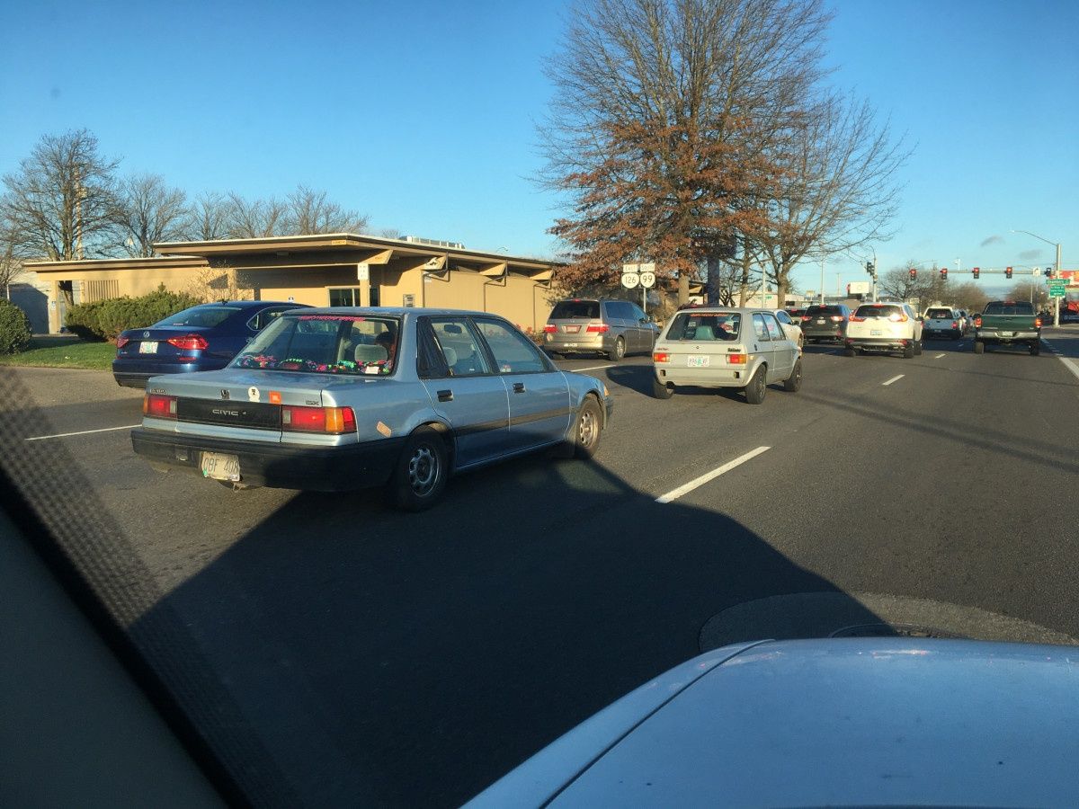 If street life were imitating history, the Civic would have beaten the Rabbit and be far out ahead. But it didn’t, in this case.