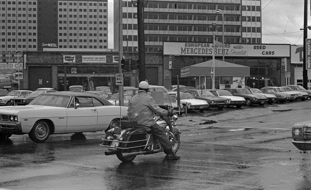 Cohort Pic(k) of the Day: European Motors, Seattle, 1974 shot by Don Kincl