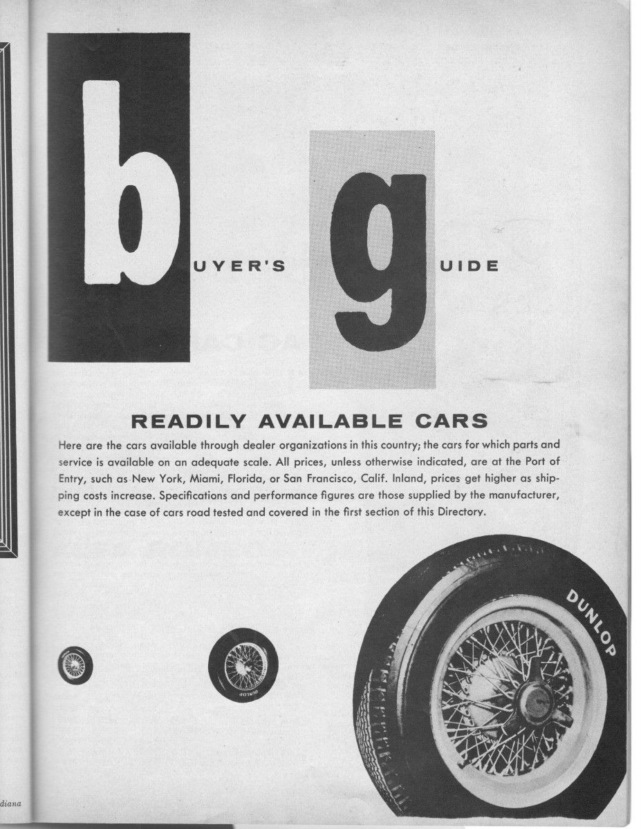 It’s time to finish our perusal of the SCI 1958 Directory of Sports Cars. The original was sent to me by CC reader Zipster, and I want to thank him [&hellip;]