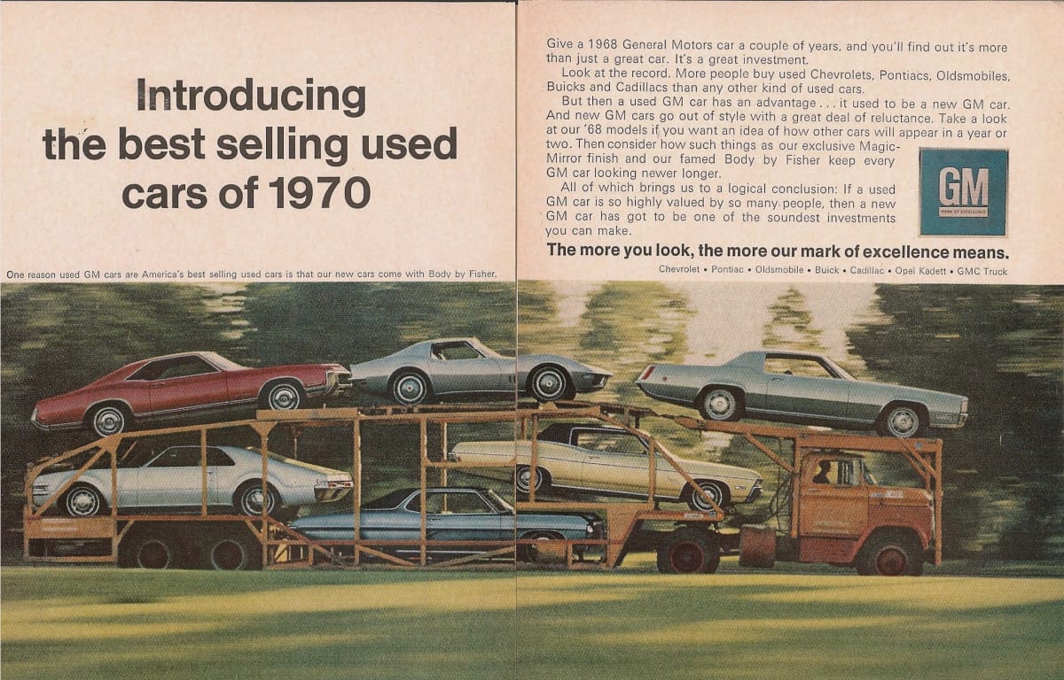 For several reasons, I don’t think GM would run an ad like this nowadays. But the claim alone is a bit suspect. “More people buy used Chevrolets, Pontiacs, Oldsmobiles, Buicks [&hellip;]