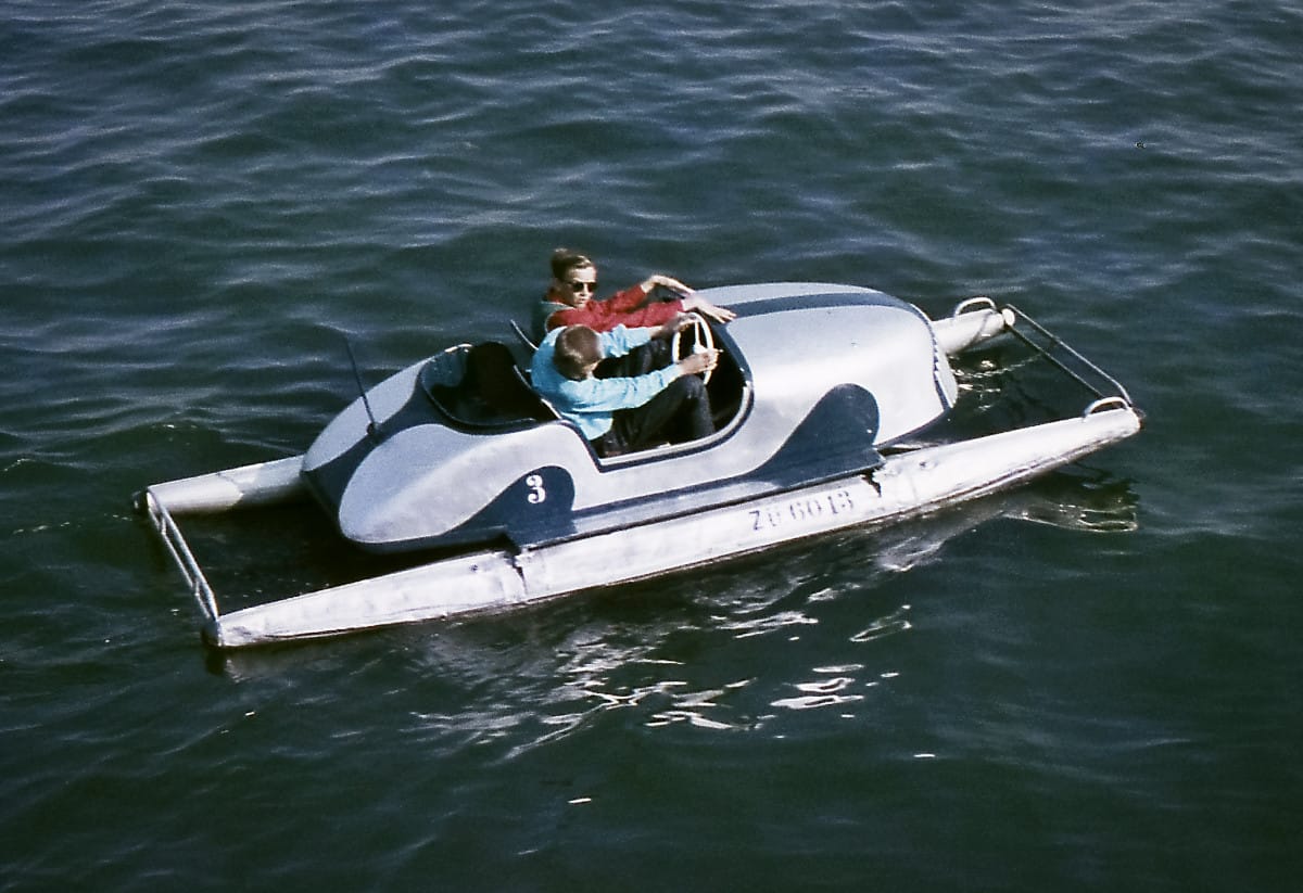 I spotted this at Don Kincl’s Photostream, and became even more intrigued when I read the caption, which said “Paddleboat – Austria, 1959”, a slide he bought at a garage [&hellip;]