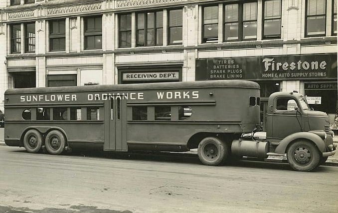 Car Carrier of the Day: Converted to People Carrier During WW2, when car production ceased but public transport needs soared, quite a few car carriers were converted to people carriers, like this Chevy COE rig.