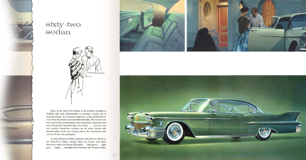 1958 Cadillac Fleetwood 75 Limousine - Who Would Have Bought a Green Over Green Limo? 4 Cadillac 1958 62 sedan green 04