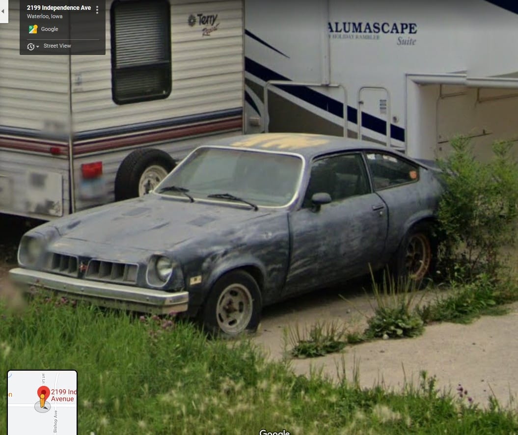 We have here a first on two accounts: the first US Pontiac Astre sighting ever at CC, and the first to be found inadvertently via Google Streetview. CC reader and [&hellip;]