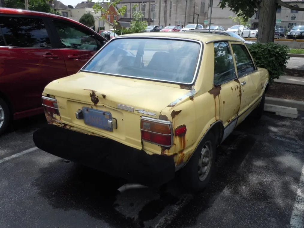 (first posted 10/7/2014)    Say hello to the Tercel from Hell.  As this old California plate indicates, it’s been in use for a very long time, and as all this [&hellip;]