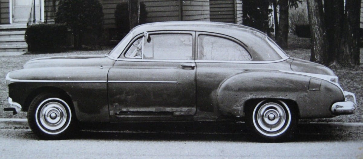 John Lloyd posted this picture of his first car, with this comment: 1950 Oldsmobile 88, in 1963. Five litre V-8 (303 cubic inches), four speed Hydramatic transmission, weighed 3500 pounds. [&hellip;]