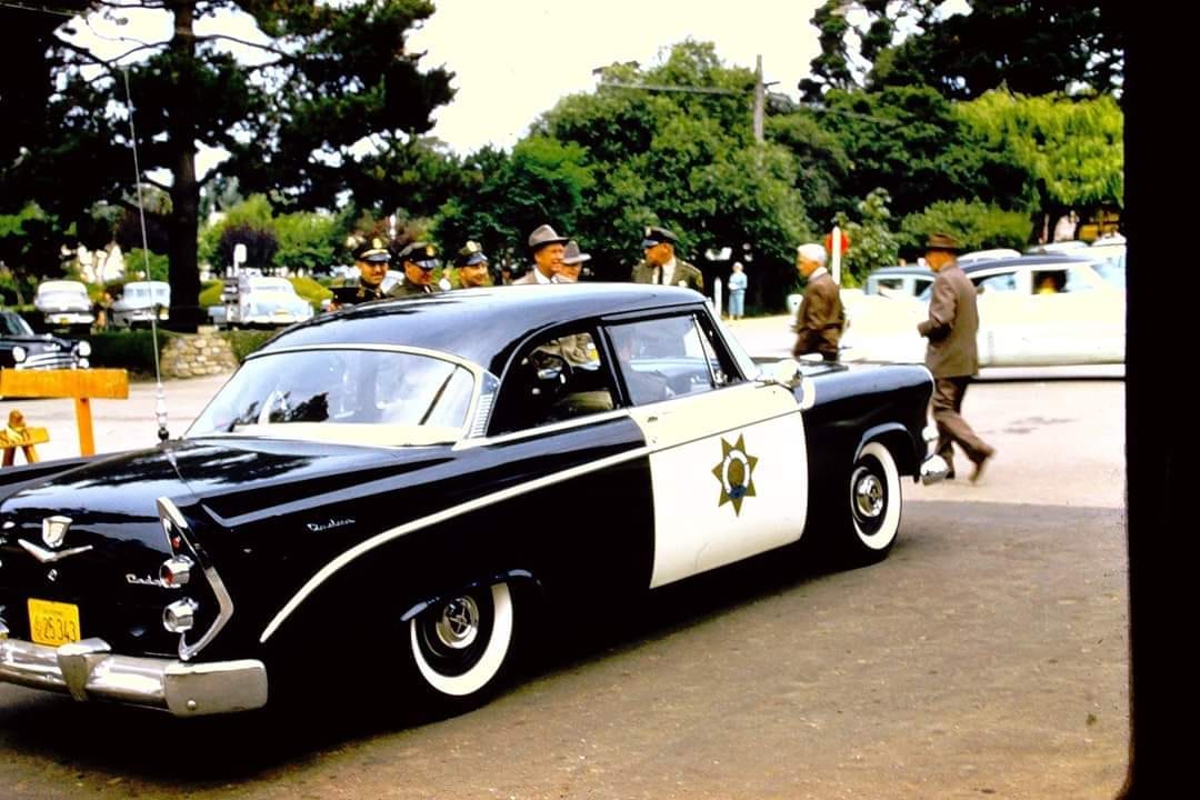 Vintage Photo: 1956 Dodge Police Pursuit – When CHP Black and Whites Had Whitewalls This brings new meaning to the expression “black and white”.