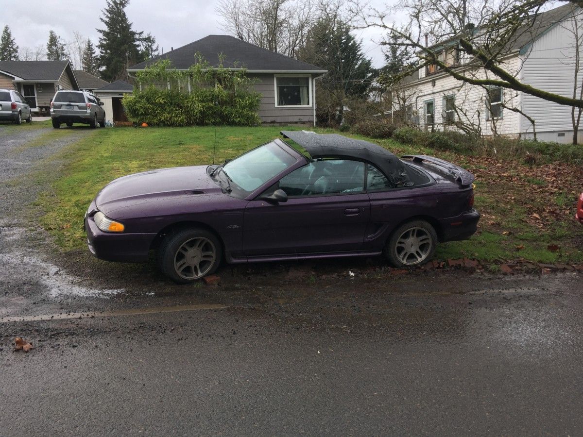 Just a few days after I shot a Mustang convertible with a tarp on it, I found this on a (typical) rainy day sorely needing one.