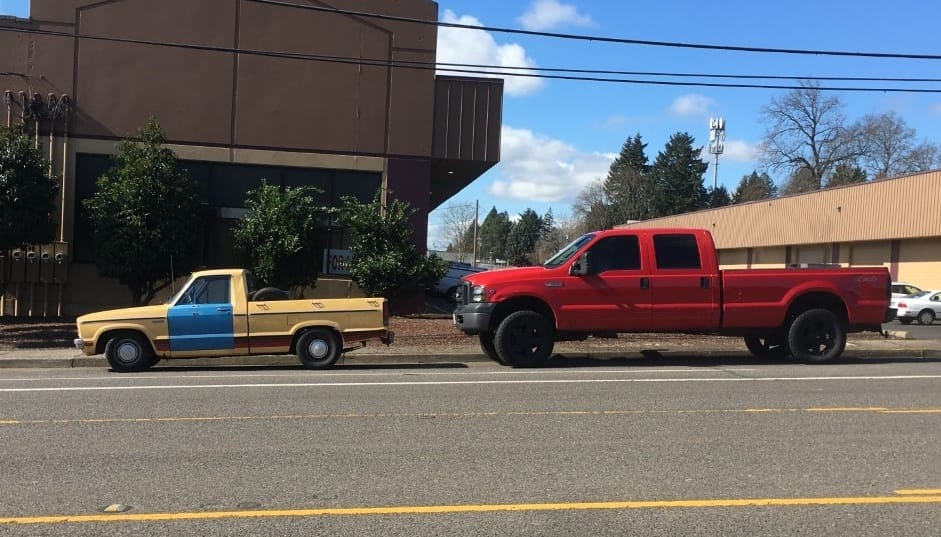 I’m a bit tired of all the big vs. little pickup thing, but I couldn’t pass up this shot a couple of days ago; it was just too good. The [&hellip;]