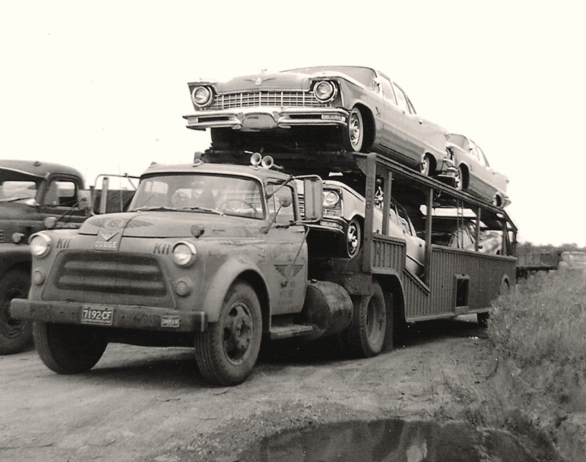 This is quite a load: four new ’57 Imperials, with a mixture of dual and quad headlights. And of course packing the new 392 cubic inch hemi V8, with 325 [&hellip;]