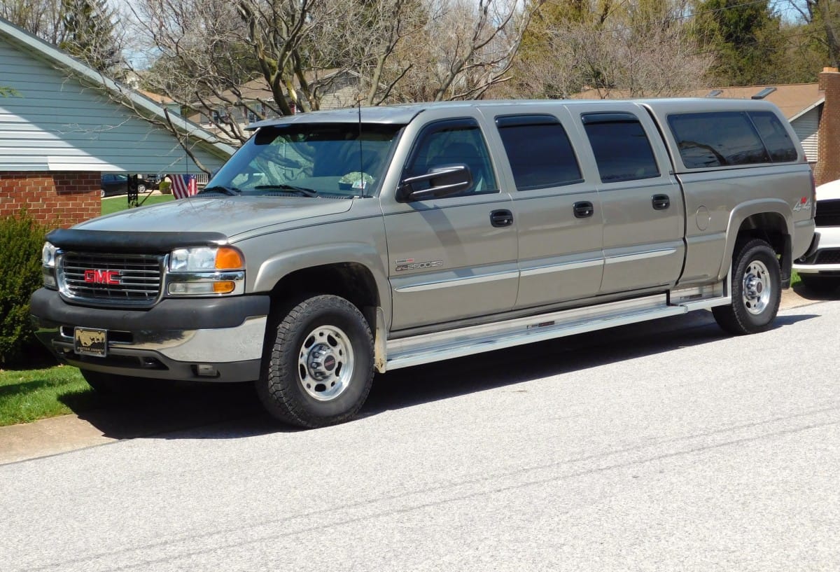 Dick Copello, who has a huge collection of old truck photos on his Flickr site, posted this shot of a custom 6-door GMC pickup that he spotted parked across the [&hellip;]