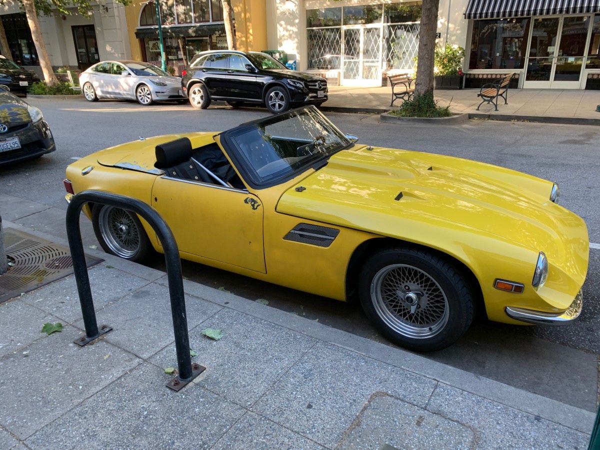 The shape is distinctive, at least here in the US, but it was probably the color that caught my eye as I was walking down the main street in our [&hellip;]