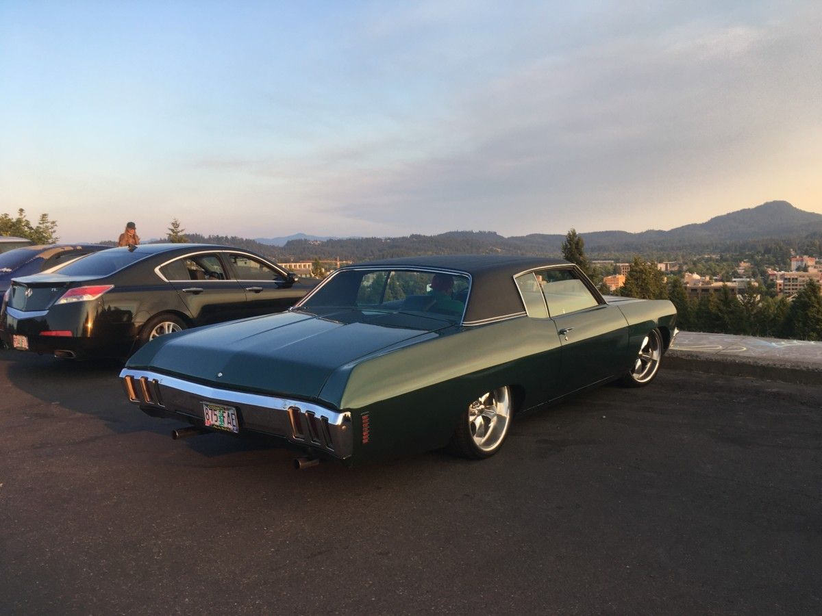 Skinner Butte Outtake: Classic Chevy It’s not exactly stock, but the shape and shading of this ’70 Chevy coupe made for a compelling shot on our early evening urban hike.
