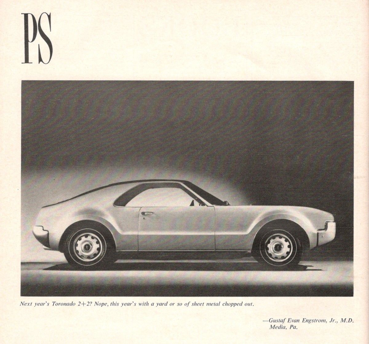This is from the “PS” feature on the last page of the March 1966 Road & Track. And does it ever speak to me, as one who has perpetually had [&hellip;]