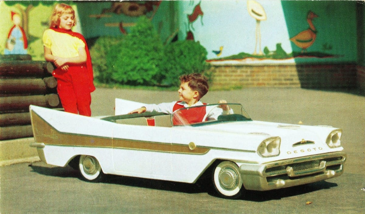Vintage Ad: 1958 DeSoto Firemite Convertible – That’s Me Behind The Wheel That’s Paul Not-Niedermeyer with the only DeSoto Firemite in all of Austria in 1958. And he’s telling his big sister: Nein, Du kanst nicht mitfahren.