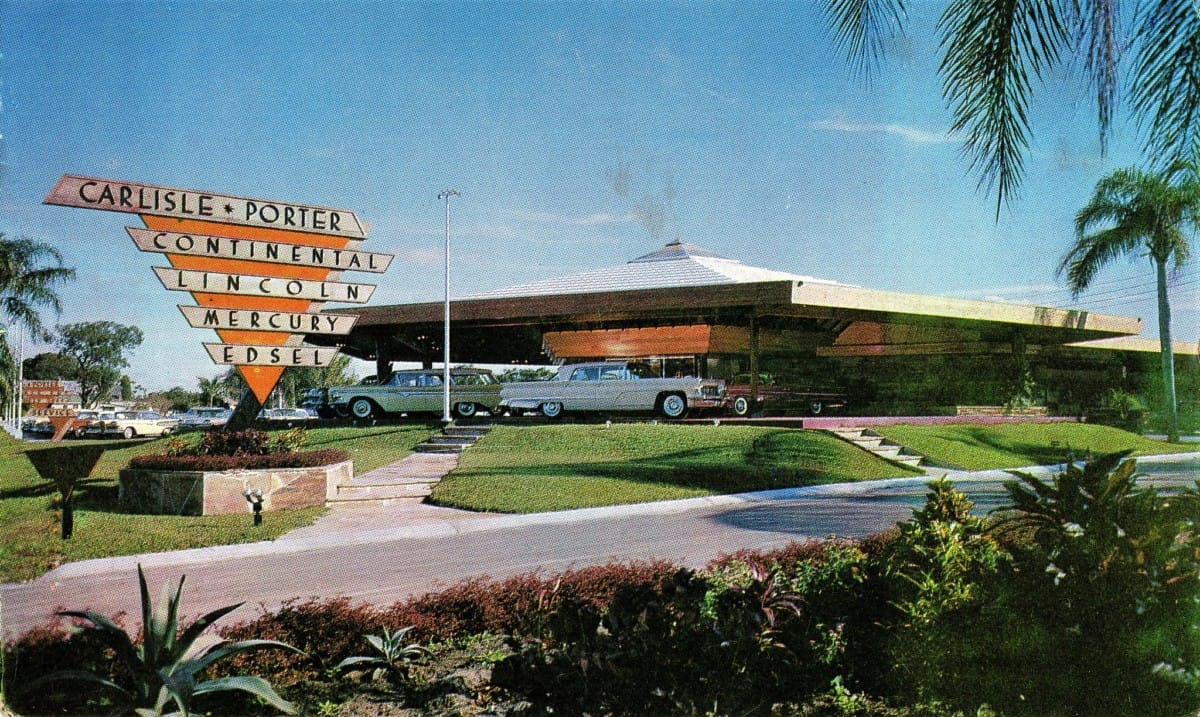 I couldn’t resist this superb Mid-century modern dealership 2085 Gulf To Bay Blvd. in Clearwater, FL. Great building, and an equally great sign. Makes today’s dealerships look so cookie-cutter boring. [&hellip;]