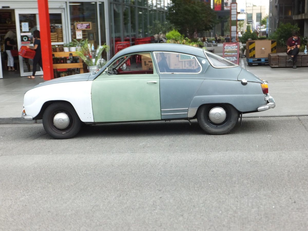 Staxman has posted pictures of this terrific find in Seattle: A 1968 Saab 96 V4 wearing donor body parts from some of its deceased brethren. We haven’t seen one of [&hellip;]