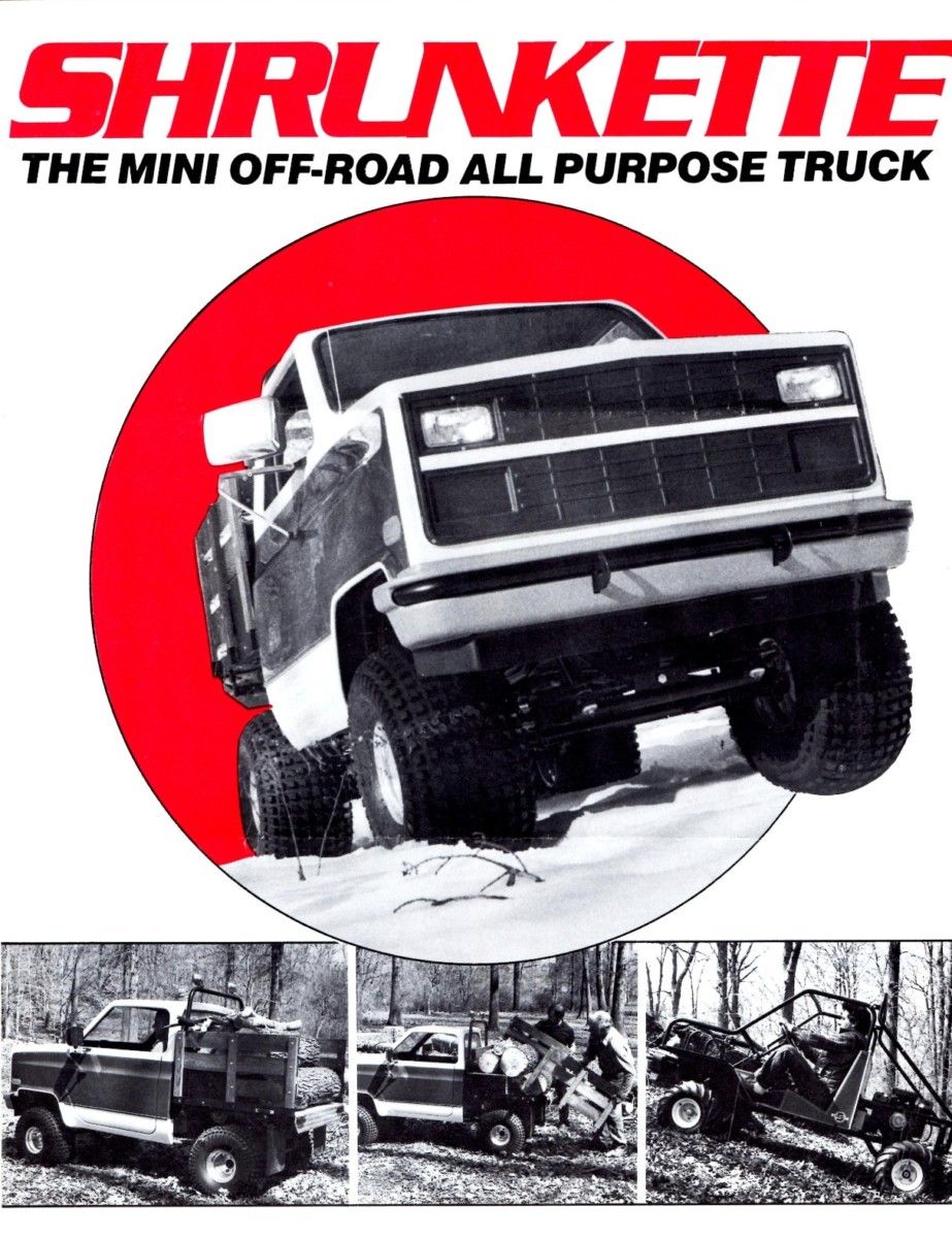 Vintage Ad: 1985 Shrunkette – The Mini Off-Road All Purpose Truck – The Chevy C1.5 7055072215 ac8689130d o