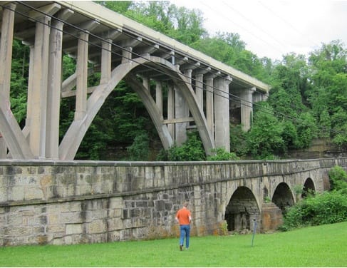 1828 stone-arch “S bridge” and 1932 concrete-arch bridge, Blaine, Ohio (first posted 10/6/2015)    Rivers, streams, lakes, and valleys have always hindered our ability to get from here to there. That’s [&hellip;]