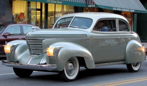 &nbsp; (first posted 10/19/2015)   CC Cohort Gene Herman posted this “Freshwater Shark Sighting”, or more specifically, a 1939 Graham “Shark Nose” Supercharged Coupe. Yes, it’s a bold design, and not [&hellip;]