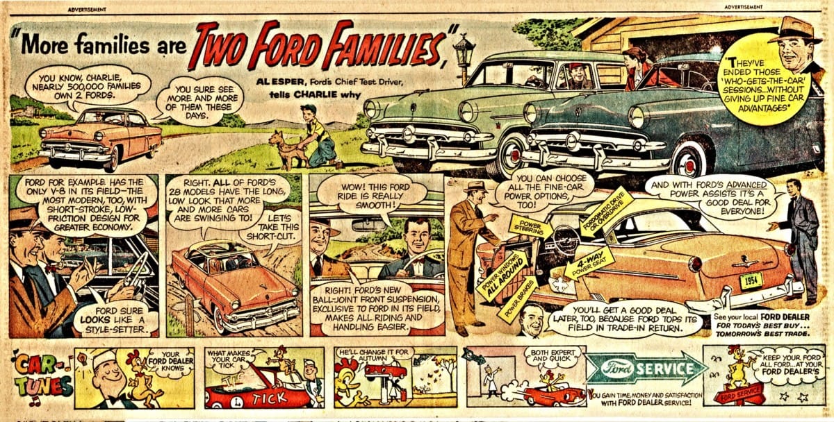 Vintage Ad: 1954 Ford Comic Strip 15996997593 9980ba0ef0 k