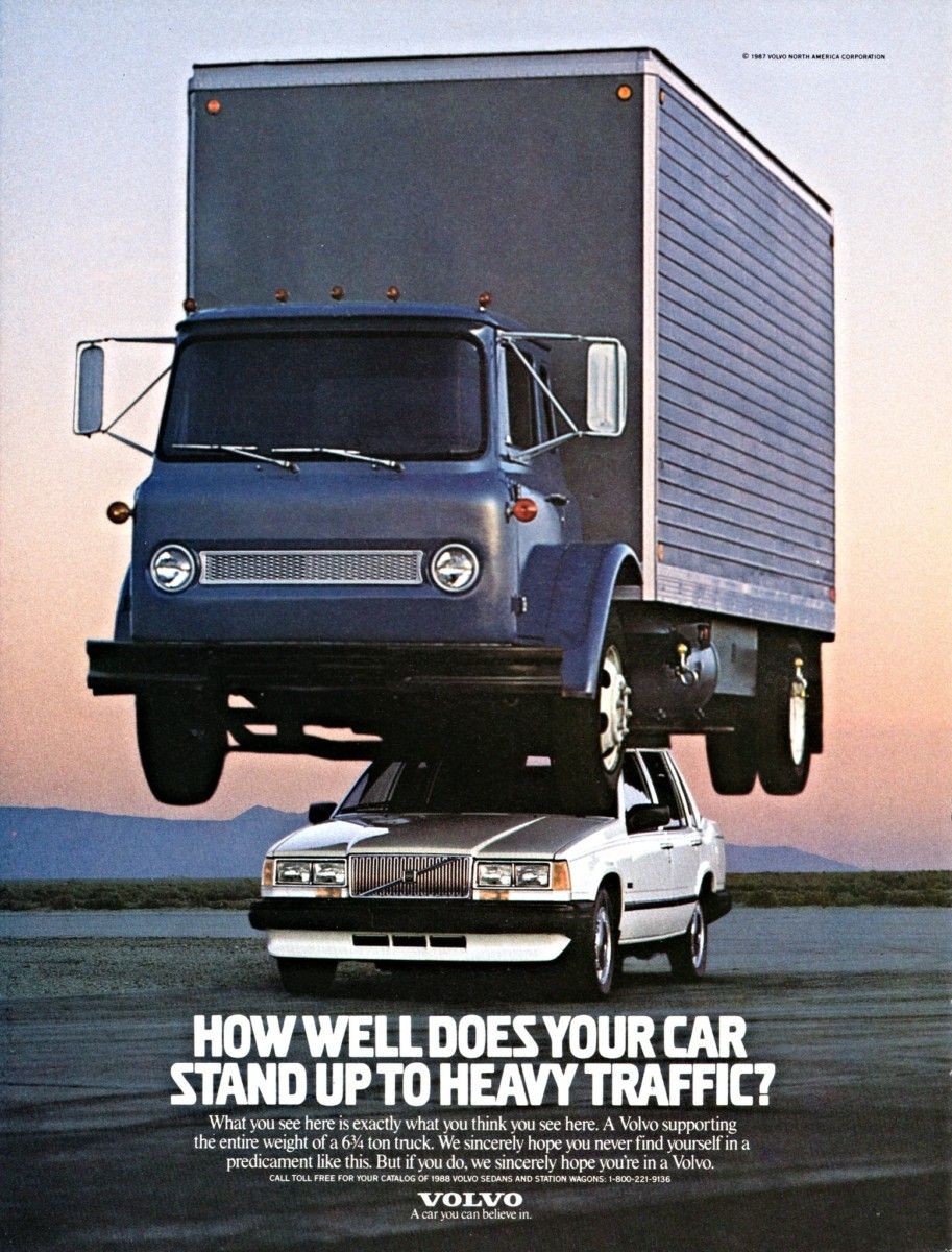 Actually, what I think I see here is a Volvo 740 whose body is being supported by jack stands or some other means, otherwise its suspension would be totally compressed, [&hellip;]